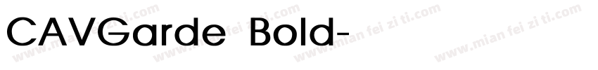 CAVGarde Bold字体转换